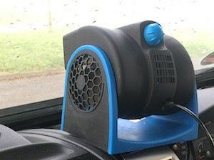 the Fan – essential in a motorhome